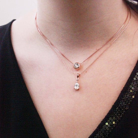 Prinzessinnen-Anhänger - Roségold und Kristall - Image 2