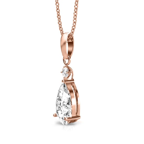 Prinzessinnen-Anhänger - Roségold und Kristall - Image 3