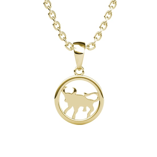 Stier Sternzeichen Anhänger - Gold und Kristall - Image 2