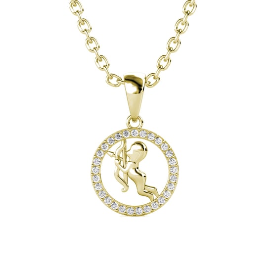 Schütze Sternzeichen Anhänger - Gold und Kristall - Image 1