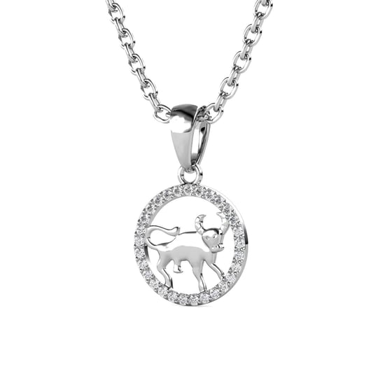 Stier Sternzeichen Anhänger - Silber und Kristall - Image 3