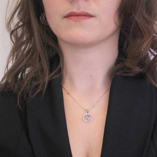 Schütze Sternzeichen Anhänger - Silber und Kristall - Image 2