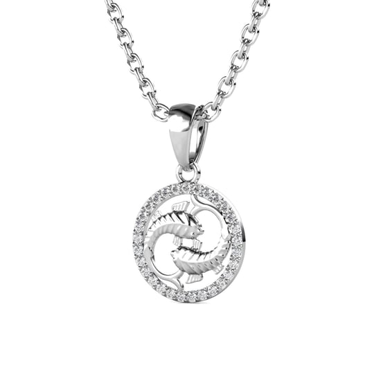 Sternzeichen-Anhänger Fische - Silber und Kristall - Image 3