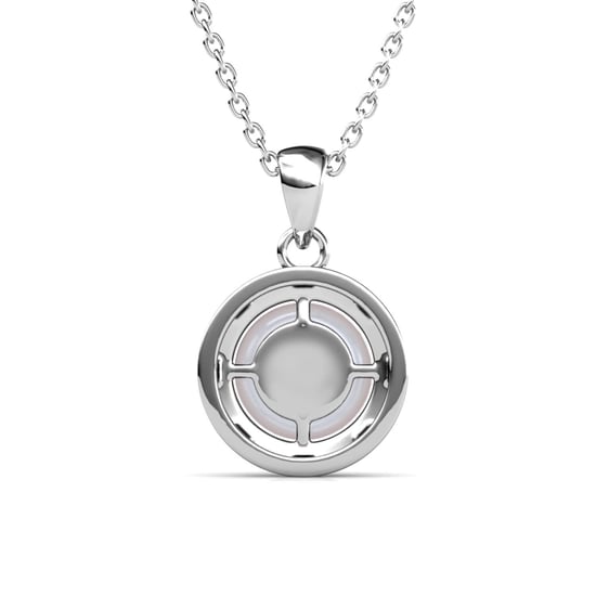 Perlenanhänger mit Reif - Silber und Kristall - Image 4