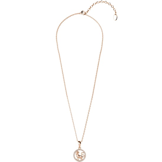 Anhänger mit Sternzeichen Löwe - Roségold und Kristall - Image 5