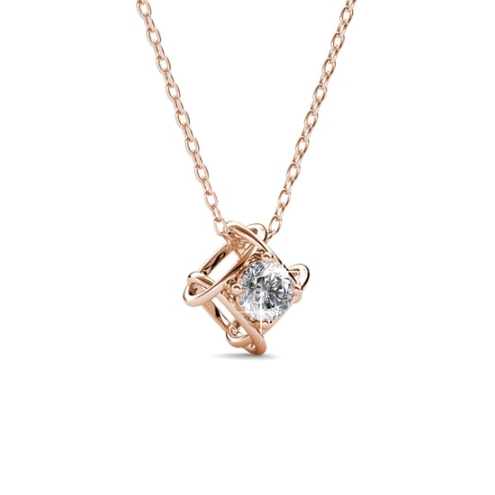 Roxy Anhänger - Roségold und Kristall - Image 2