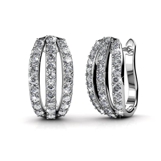 Elegante Ohrringe - Silber und Kristall - Image 1