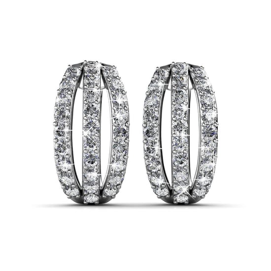 Elegante Ohrringe - Silber und Kristall - Image 3