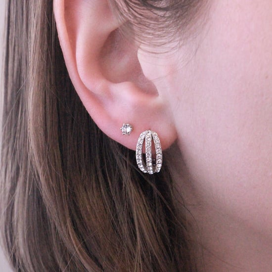 Elegante Ohrringe - Silber und Kristall - Image 4