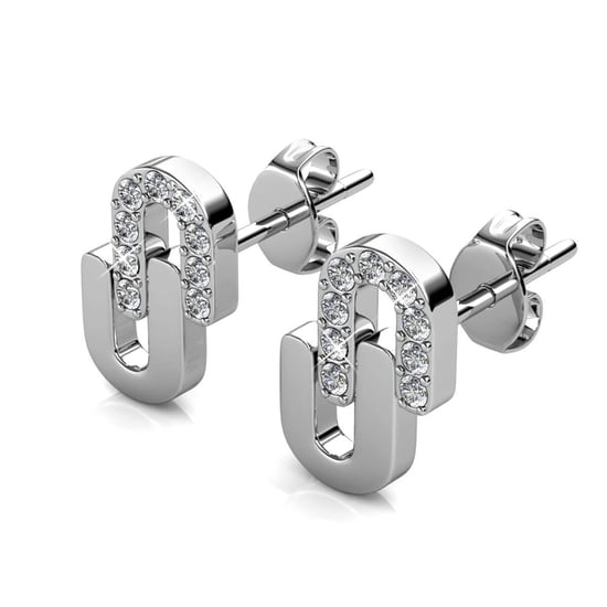 Union Ohrringe - Silber und Kristall - Image 3