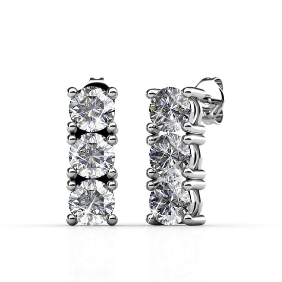Tri Ohrringe - Silber und Kristall - Image 1