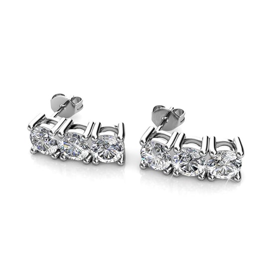 Tri Ohrringe - Silber und Kristall - Image 2