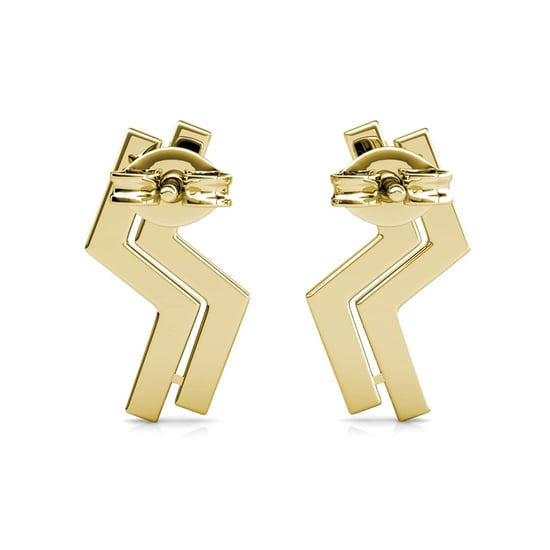 Brontide Ohrringe - Gold und Kristall - Image 4