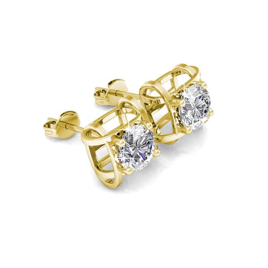 Roxy Ohrringe - Gold und Kristall - Image 2