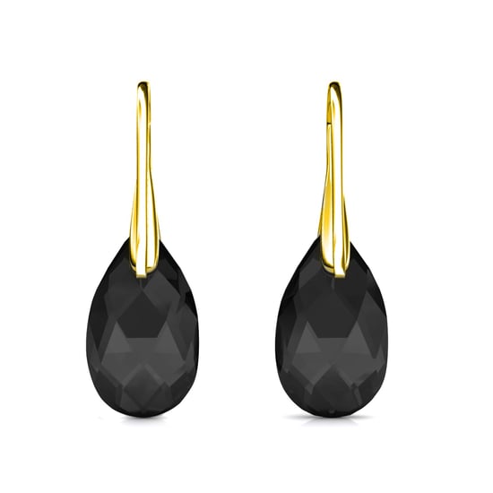 Tropfenförmige Hakenohrringe - Gold und Schwarz - Image 5