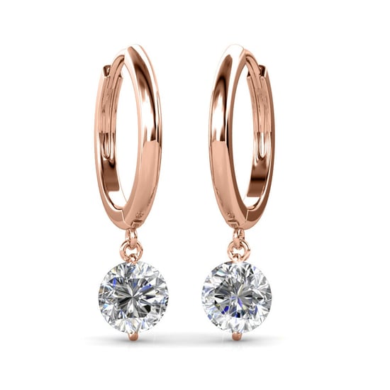 Grace Ohrringe - Roségold und Kristall - Image 2