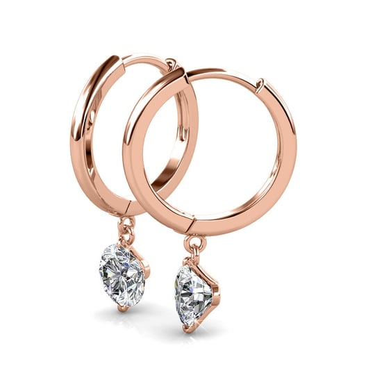 Grace Ohrringe - Roségold und Kristall - Image 3
