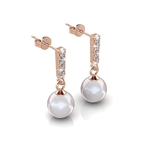 Mercury Ohrringe - Roségold und Kristall - Image 2
