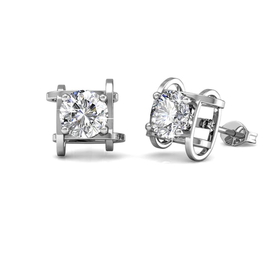 Roxy Ohrringe - Silber und Kristall - Image 1