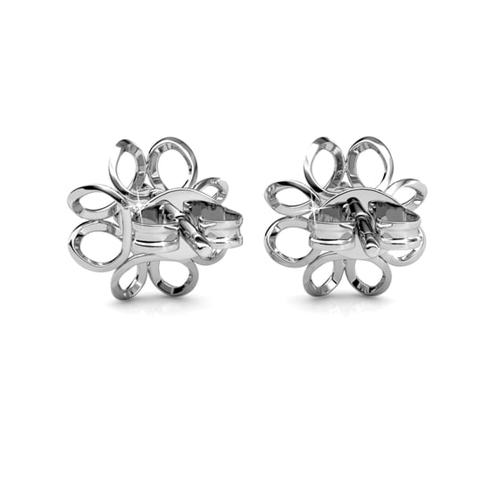 Narzissen Ohrringe - Silber und Kristall - Image 4