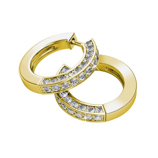 Perry Ohrringe - Gold und Kristall - Image 5