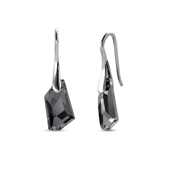 Silberne Ritterohrringe - Silber und Schwarz - Image 1