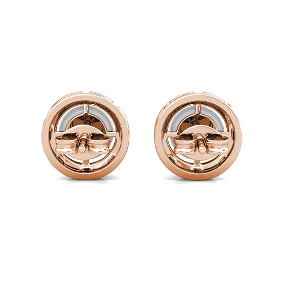 Circlet Perlenohrringe - Roségold und Kristall - Image 4