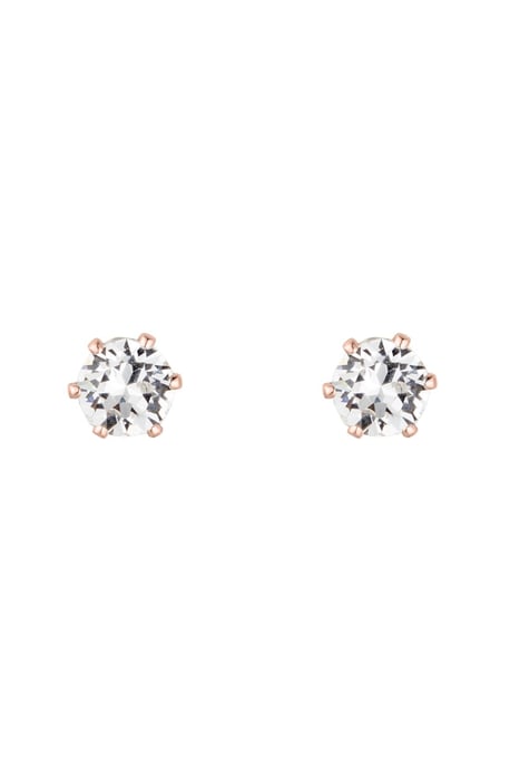 Solitaire S Ohrringe - Roségold und Kristall - Image 6