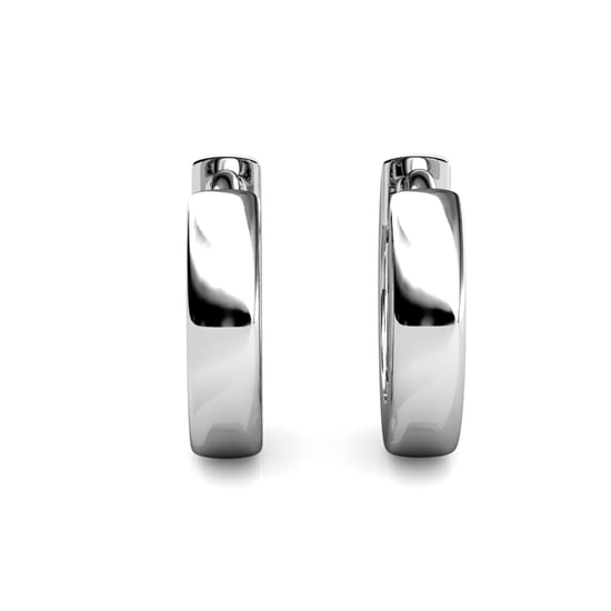 Ringe Ohrringe - Silber und Kristall - Image 4