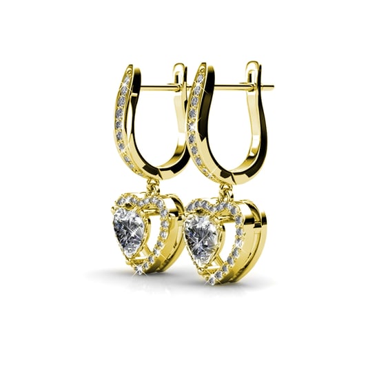Only Love Ohrringe - Gold und Kristall - Image 2