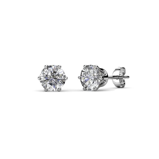 Solitaire S Ohrringe - Silber und Kristall - Image 1