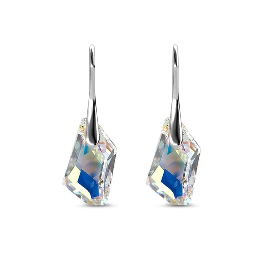 Silberne Ritterohrringe - Silber und glänzendes Weiß - Image 3