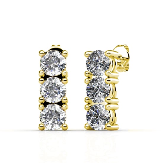 Tri Ohrringe - Gold und Kristall - Image 1