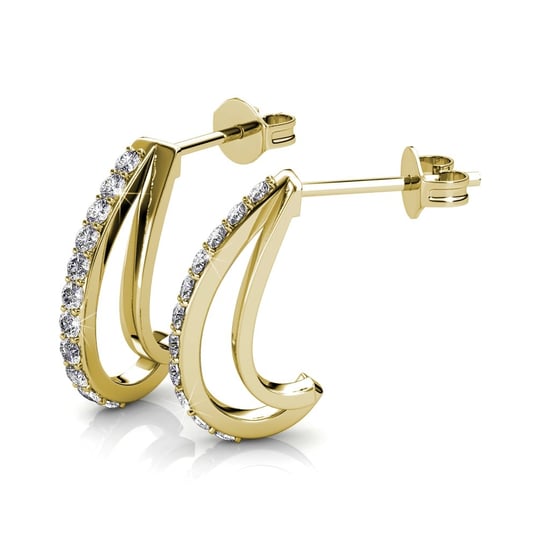 Joyce Ohrringe - Gold und Kristall - Image 3