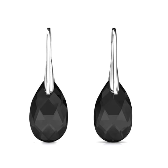 Tropfenförmige Hakenohrringe - Silber und Schwarz - Image 5