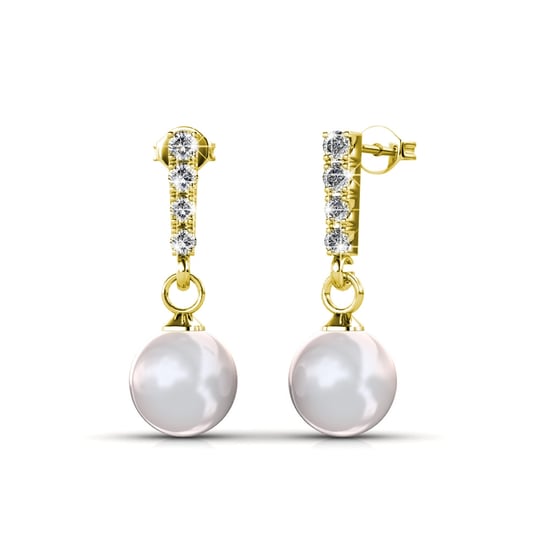 Mercury Ohrringe - Gold und Kristall - Image 1