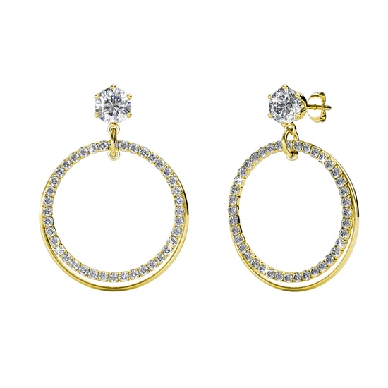 Ariel Ohrringe - Gold und Kristall - Image 1