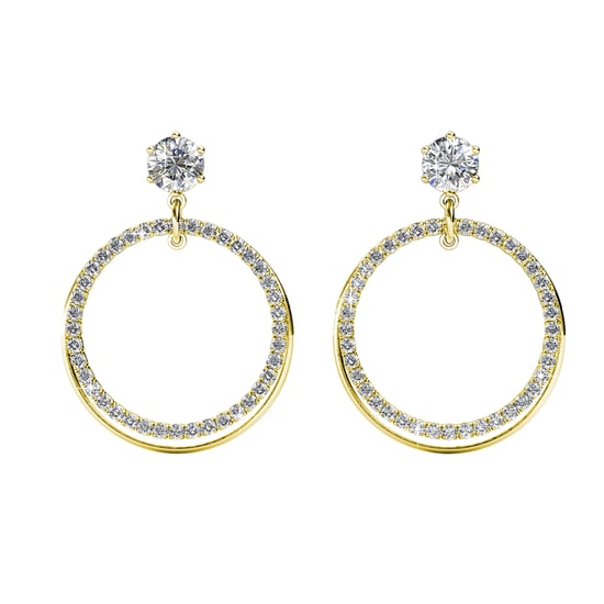Ariel Ohrringe - Gold und Kristall - Image 2