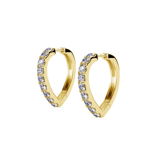 Ariane Ohrringe - Gold und Kristall - Image 3