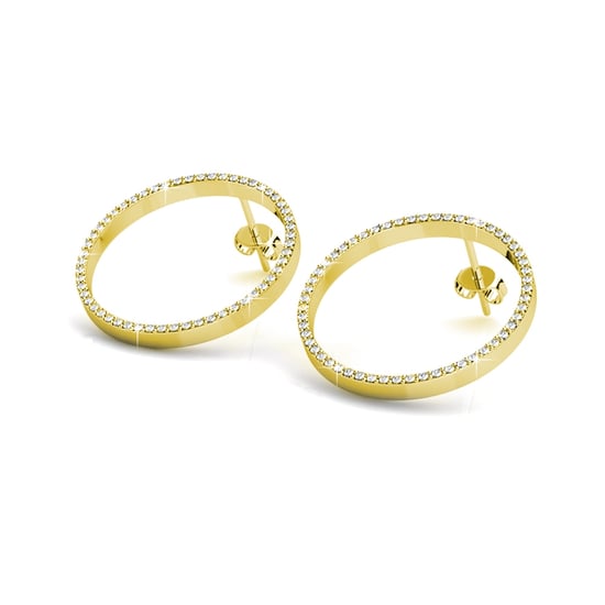 Olina Ohrringe - Gold und Kristall - Image 3