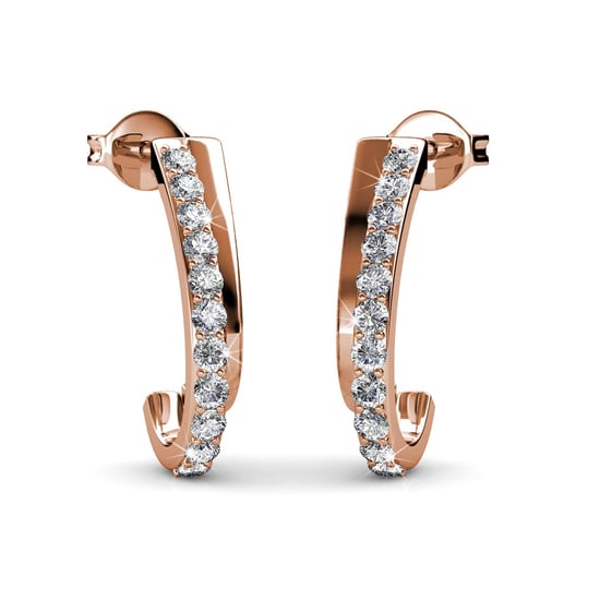 Joyce Ohrringe - Roségold und Kristall - Image 2