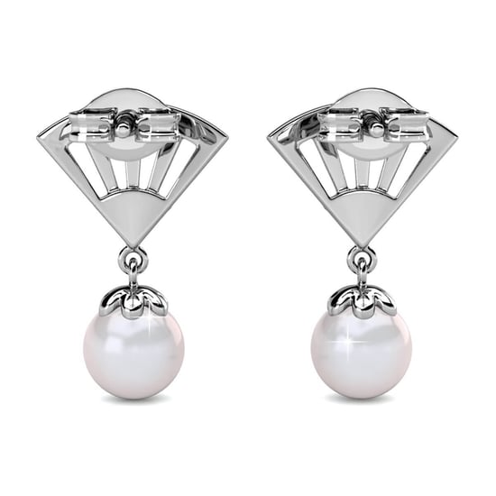 Ingride Perlenohrringe - Silber und Kristall - Image 4