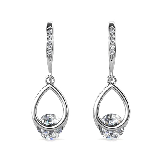 Tristin Hakenohrringe - Silber und Kristall - Image 3
