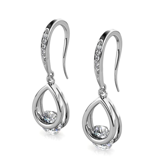 Tristin Hakenohrringe - Silber und Kristall - Image 4