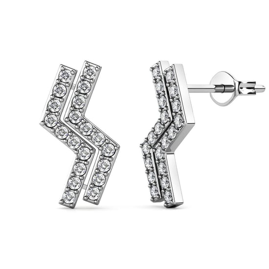 Brontide Ohrringe - Silber und Kristall - Image 1