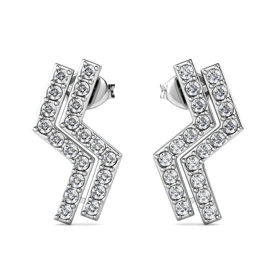 Brontide Ohrringe - Silber und Kristall - Image 2