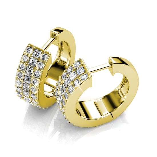 Olena Ohrringe - Gold und Kristall - Image 2