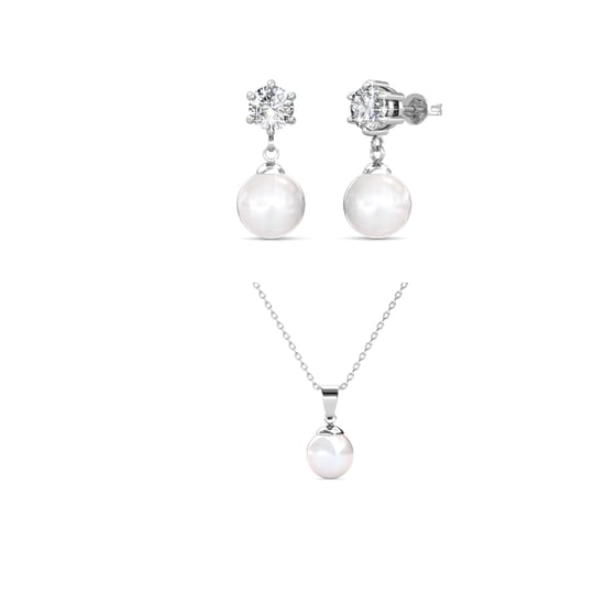 Pauline Vollmond-Perlensets - Silber und Kristall - Image 1
