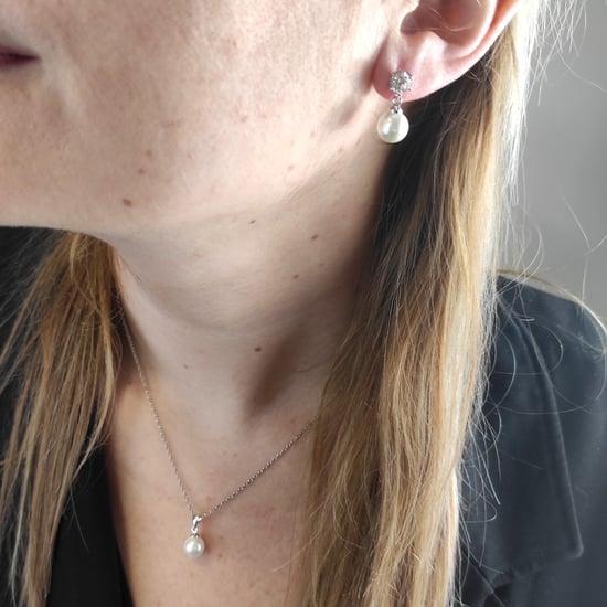Pauline Vollmond-Perlensets - Silber und Kristall - Image 3