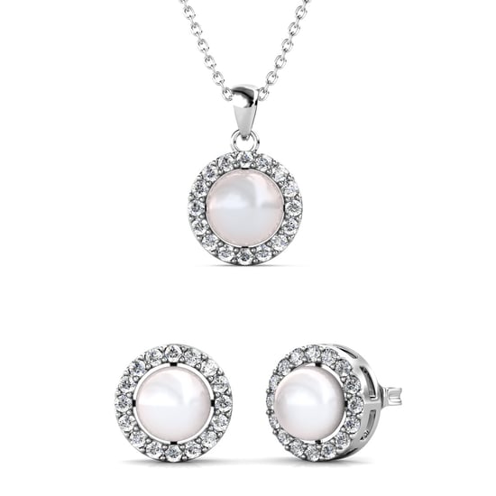 Perlen-Reifen-Sets - Silber und Kristall - Image 1